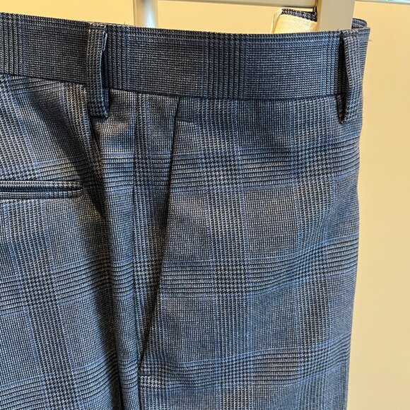 J. Crew Ludlow Navy Wool Glen Plaid Dress Pants (32 X 32) - Picture 4 of 8